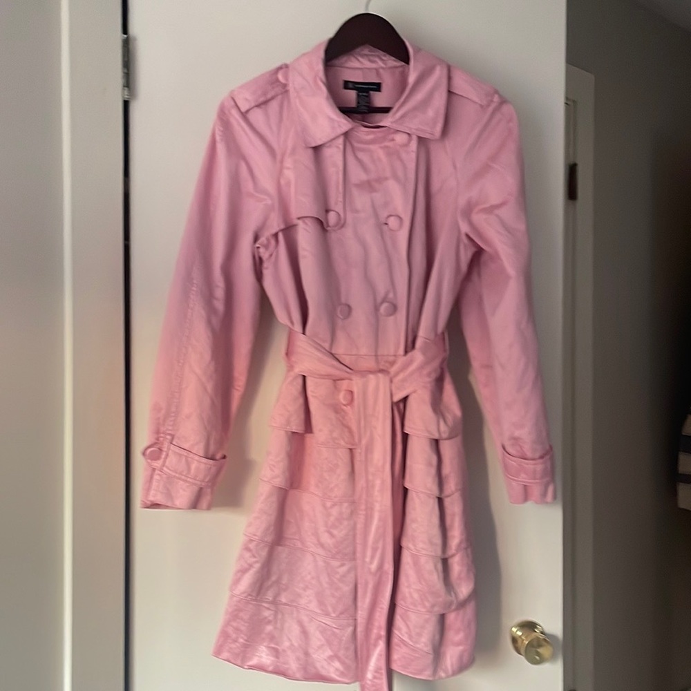 INC pink trenchcoat $38 extra large
